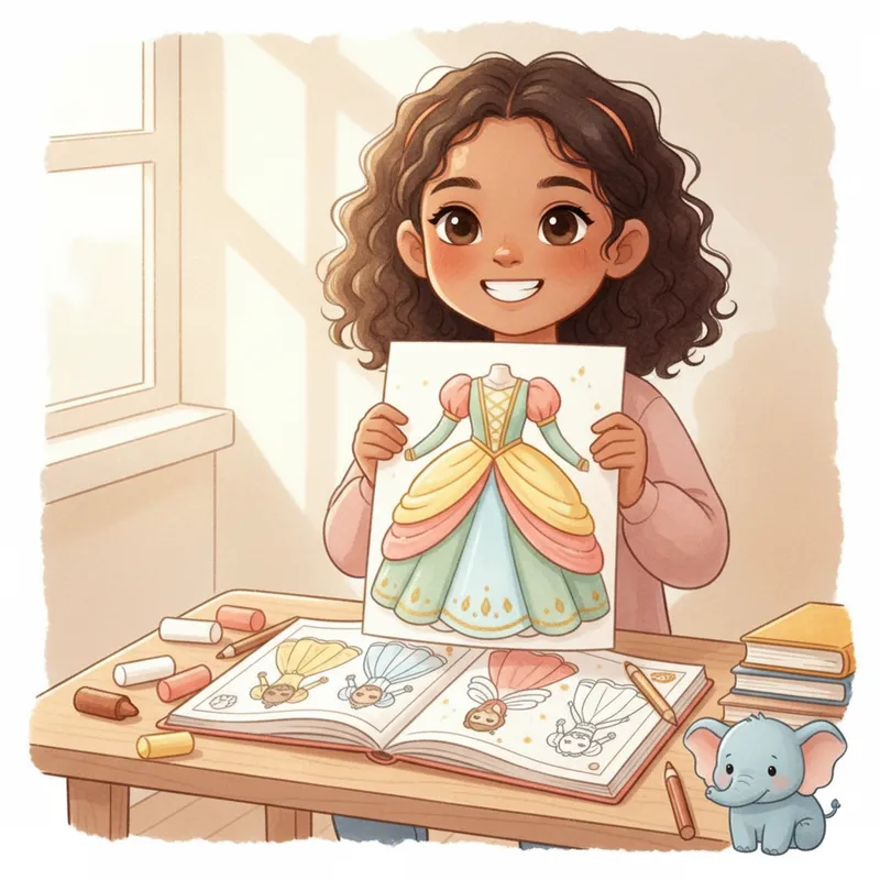 How dress-up coloring builds confidence and self-expression